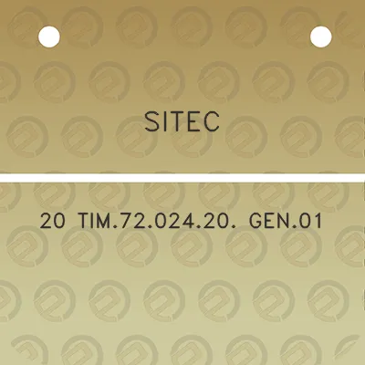 sitec-20-tim7202420-gen01