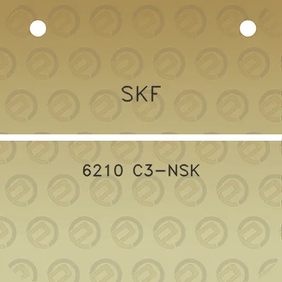 skf-6210-c3-nsk