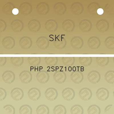 skf-php-2spz100tb