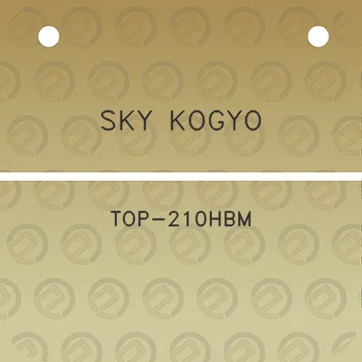 sky-kogyo-top-210hbm