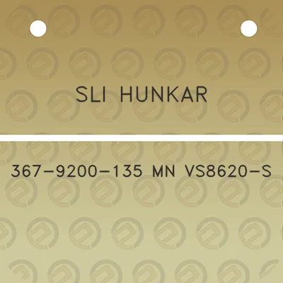 sli-hunkar-367-9200-135-mn-vs8620-s