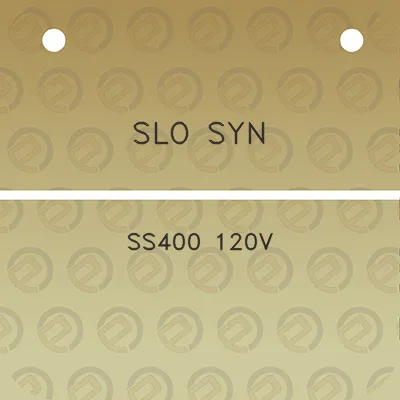 slo-syn-ss400-120v