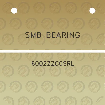 smb-bearing-6002zzc0srl