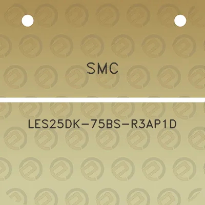 smc-les25dk-75bs-r3ap1d