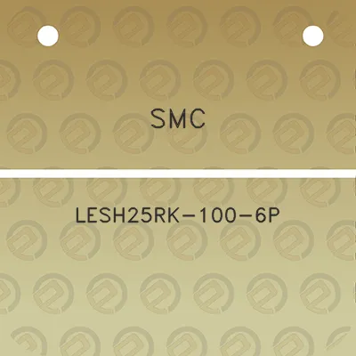 smc-lesh25rk-100-6p