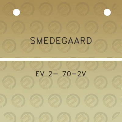 smedegaard-ev-2-70-2v