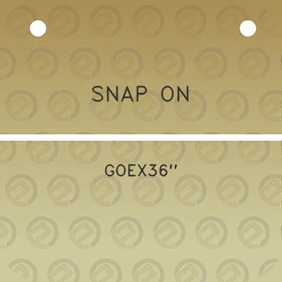 snap-on-goex36