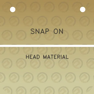 snap-on-head-material