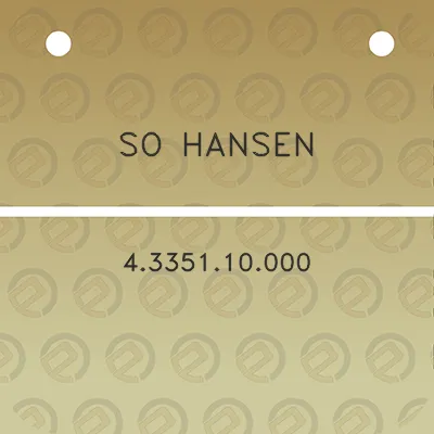 so-hansen-4335110000