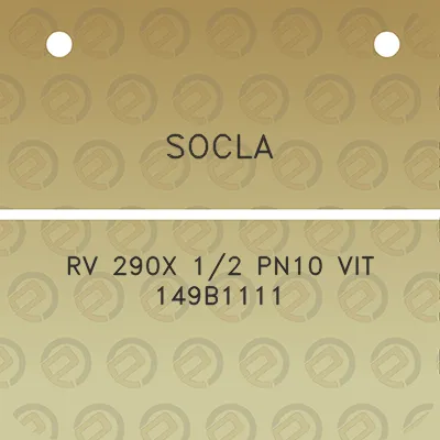 socla-rv-290x-12-pn10-vit-149b1111