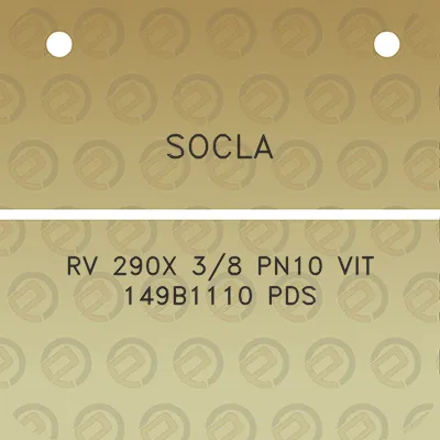 socla-rv-290x-38-pn10-vit-149b1110-pds