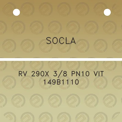 socla-rv-290x-38-pn10-vit-149b1110