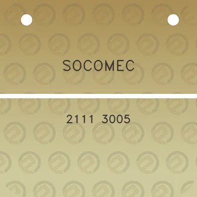 socomec-2111-3005