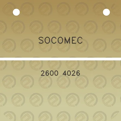 socomec-2600-4026