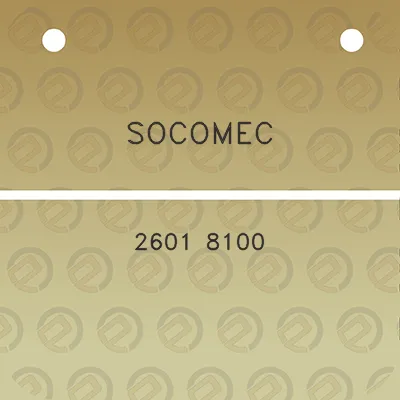 socomec-2601-8100