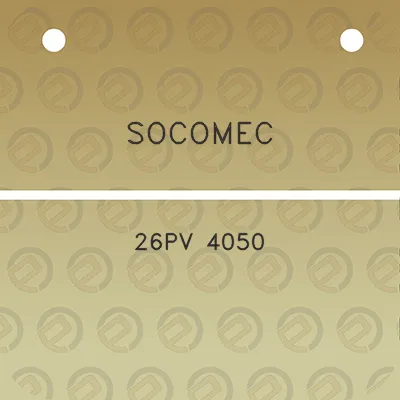 socomec-26pv-4050