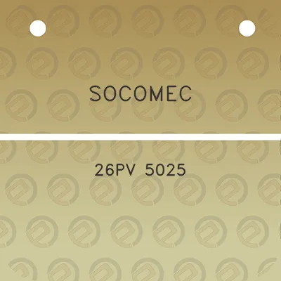 socomec-26pv-5025