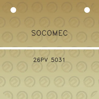 socomec-26pv-5031