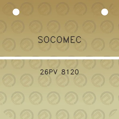 socomec-26pv-8120