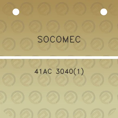 socomec-41ac-30401