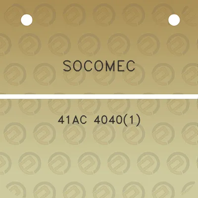 socomec-41ac-40401