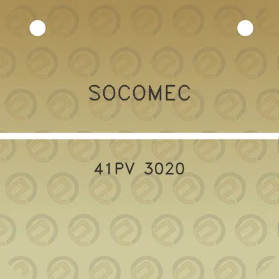 socomec-41pv-3020