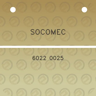 socomec-6022-0025