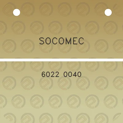 socomec-6022-0040