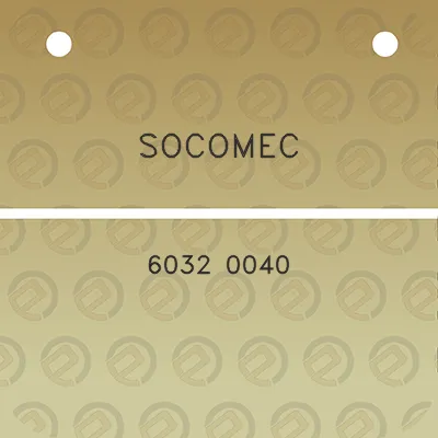 socomec-6032-0040