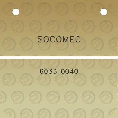 socomec-6033-0040