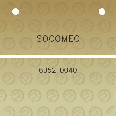 socomec-6052-0040