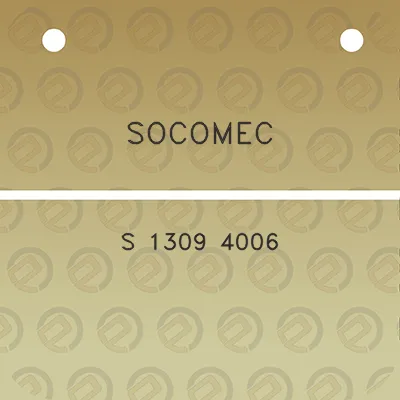 socomec-s-1309-4006