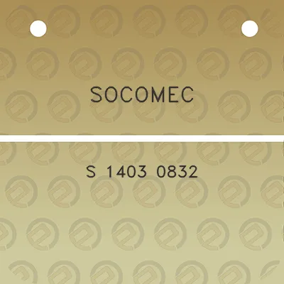 socomec-s-1403-0832