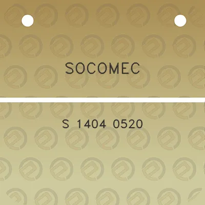 socomec-s-1404-0520