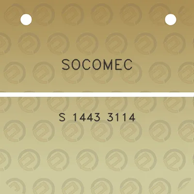 socomec-s-1443-3114