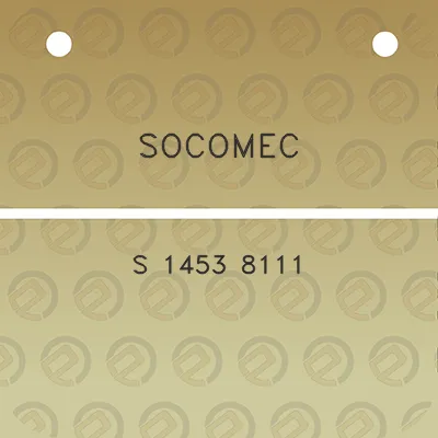 socomec-s-1453-8111