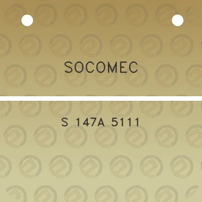 socomec-s-147a-5111