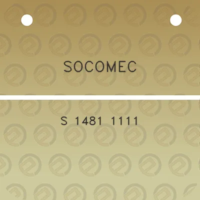 socomec-s-1481-1111