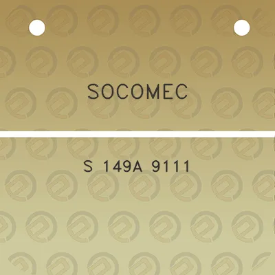 socomec-s-149a-9111