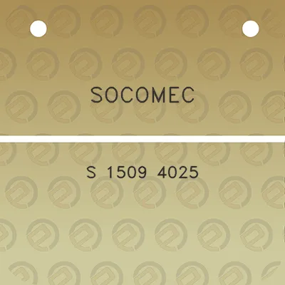 socomec-s-1509-4025