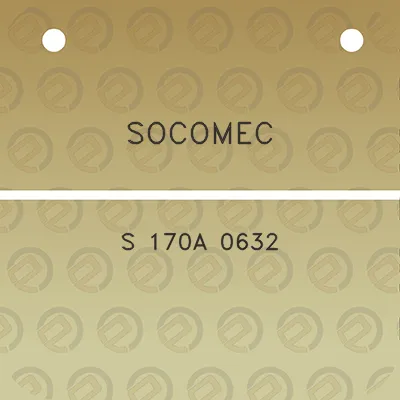 socomec-s-170a-0632