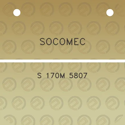 socomec-s-170m-5807