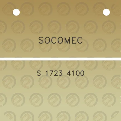 socomec-s-1723-4100