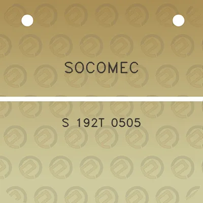 socomec-s-192t-0505