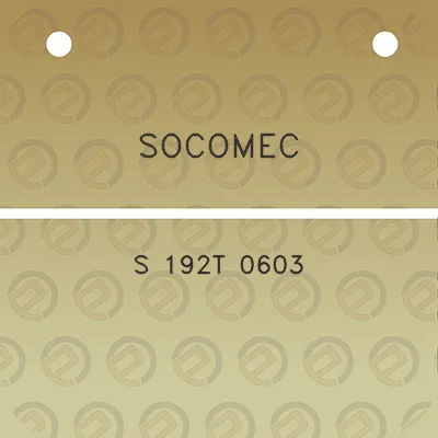 socomec-s-192t-0603