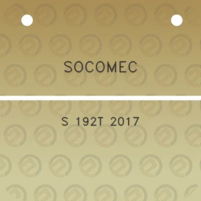 socomec-s-192t-2017