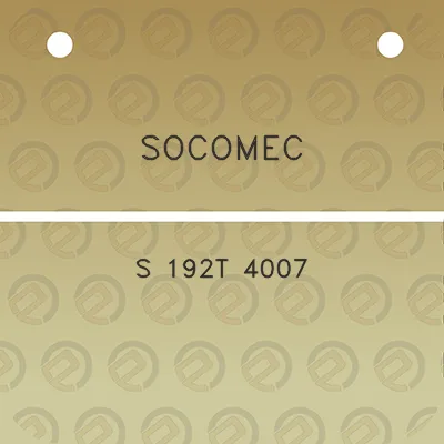 socomec-s-192t-4007