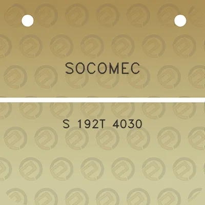 socomec-s-192t-4030