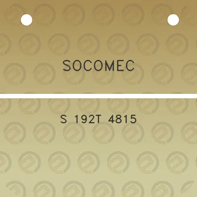 socomec-s-192t-4815