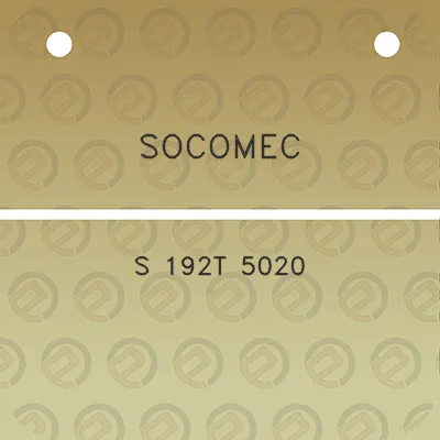 socomec-s-192t-5020